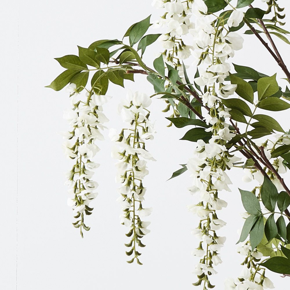 Artificial white wisteria tree 150cm – view 2