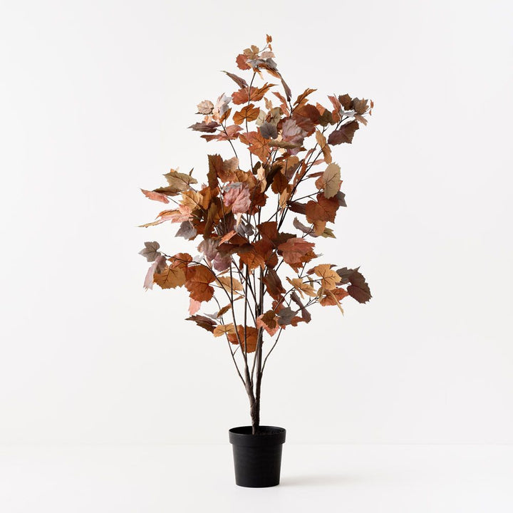 Artificial maple tree 155cm, rust autumn leaves