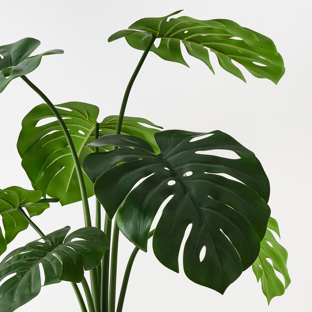 Artificial monstera plant in Oslo pot 90cm – view 2