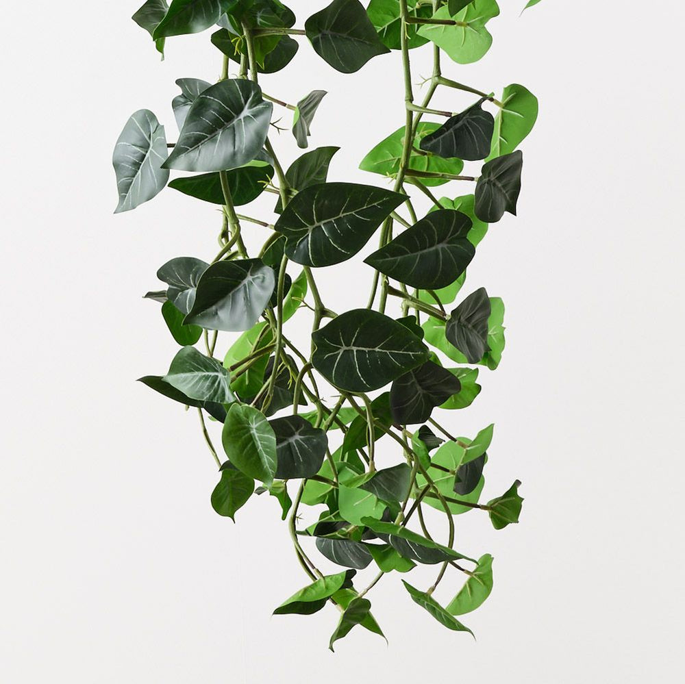 Artificial syngonium hanging plant 110cm – view 2