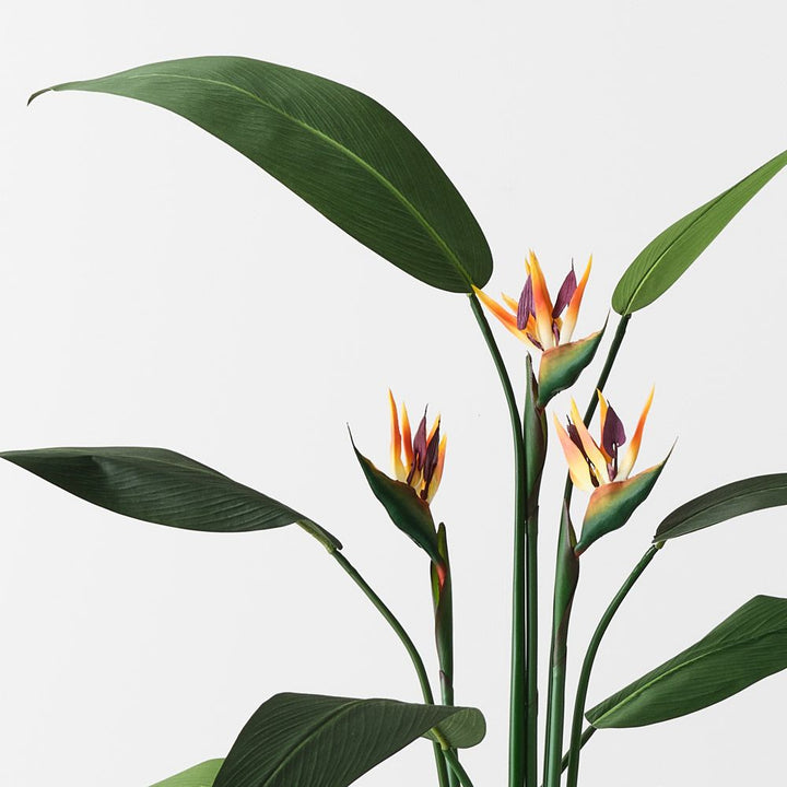 Artificial bird of paradise plant 150cm with orange flowers – view 2