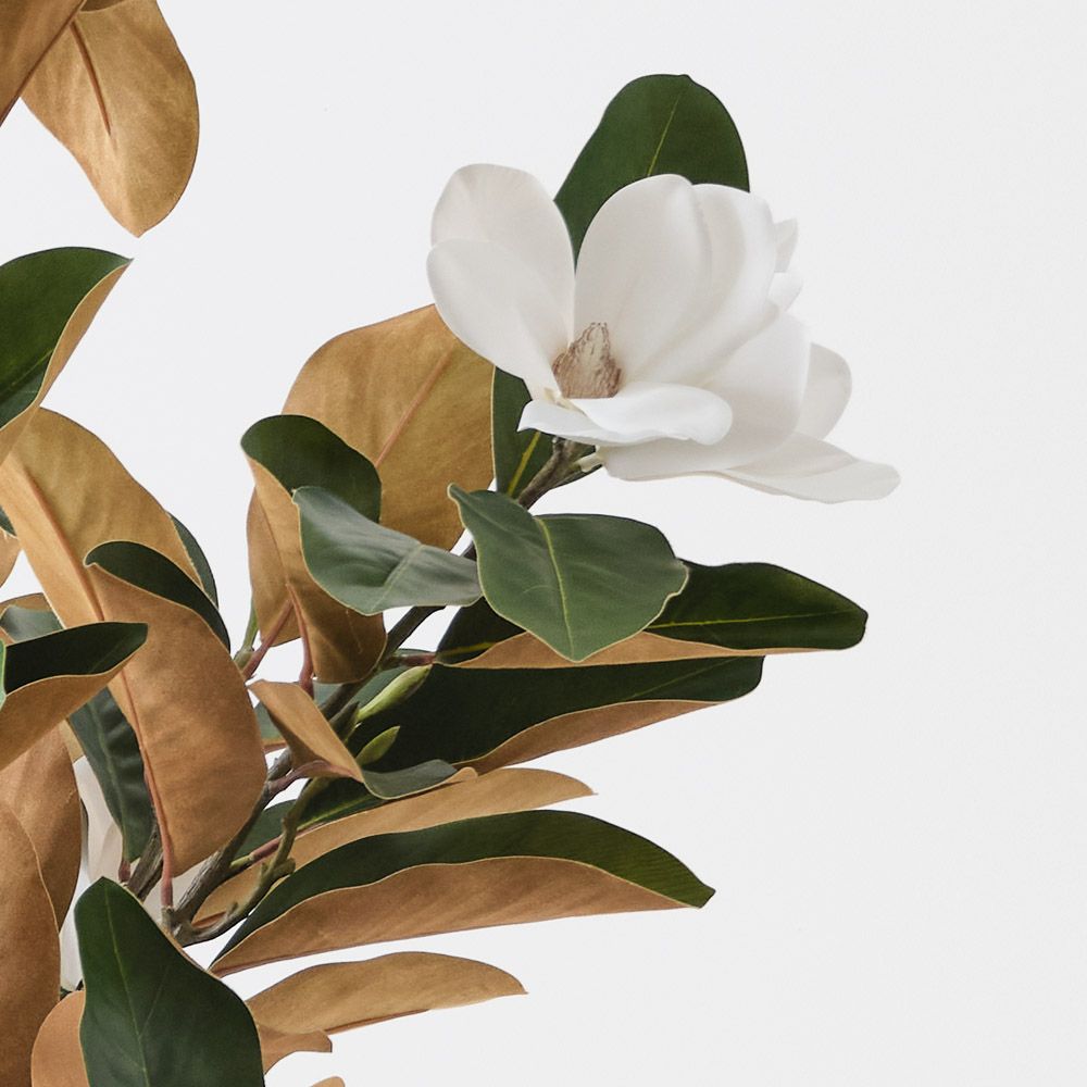 Artificial magnolia tree with white flowers 190cm – view 2