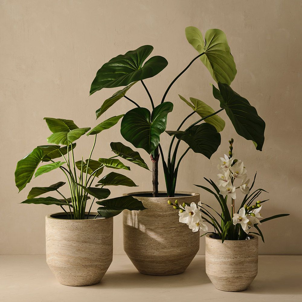 Artificial taro plant 90cm – view 3