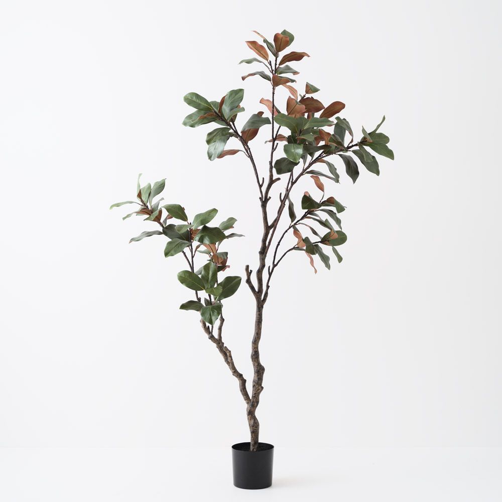 Artificial magnolia tree 210cm, green