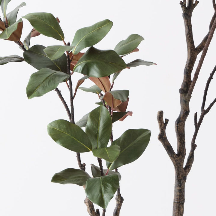 Artificial magnolia tree 210cm, green – view 2