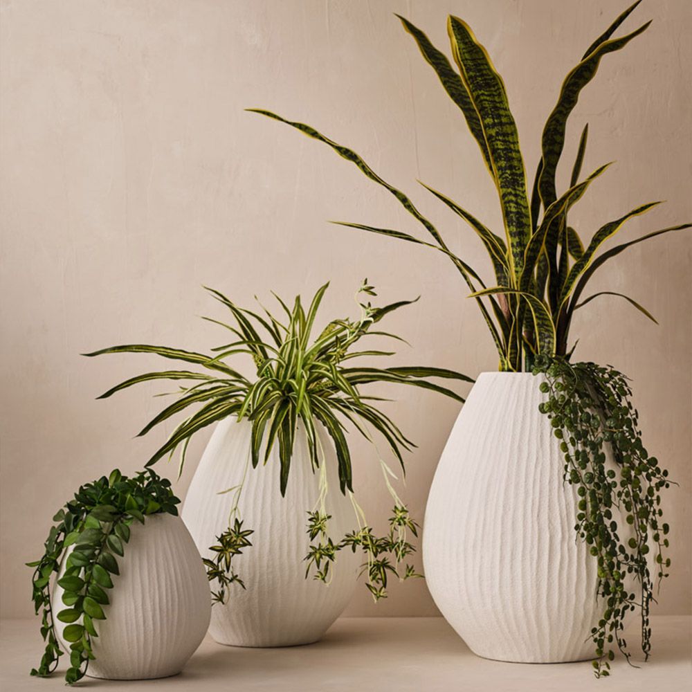 Artificial yellow-green sansevieria snake plant 105cm – view 3