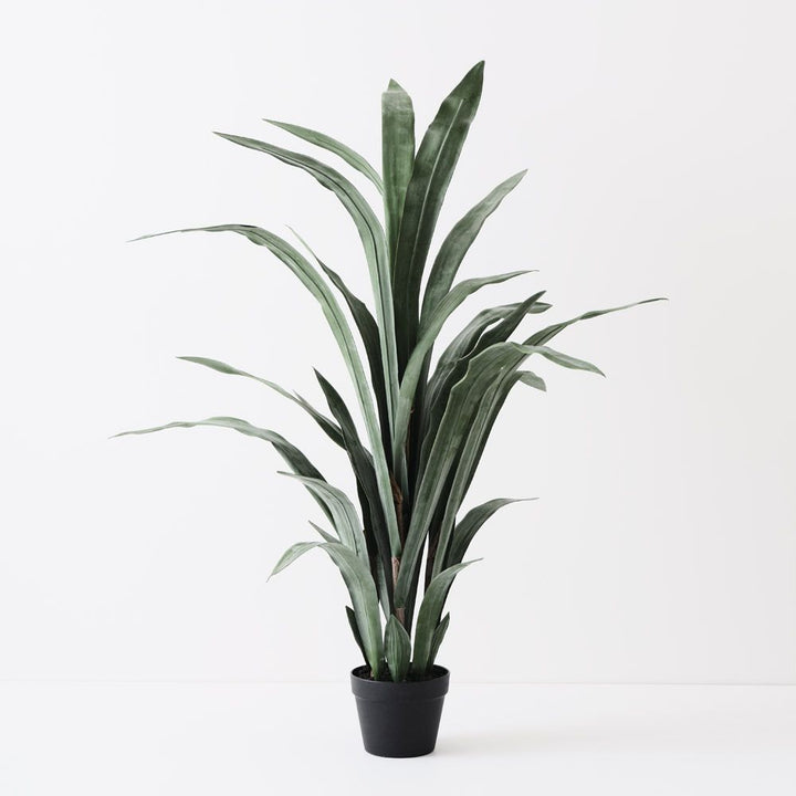 Artificial grey-green sansevieria snake plant 135cm