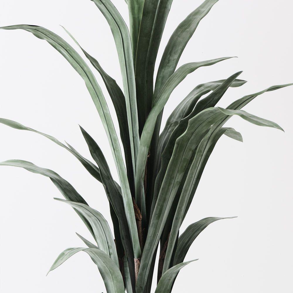 Artificial grey-green sansevieria snake plant 135cm – view 2