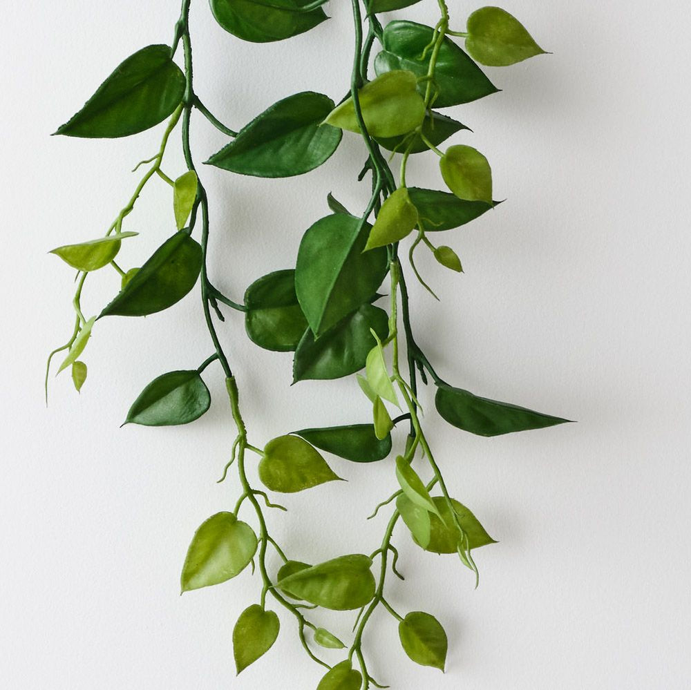 Artificial philodendron hanging plant 105cm – view 2