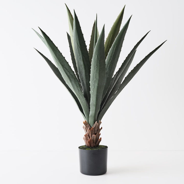 Artificial grey-green agave plant 80cm