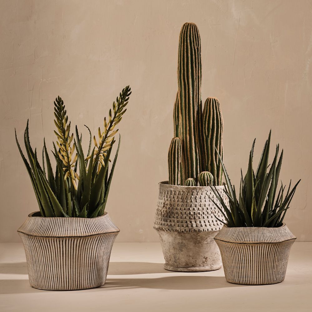 Artificial flowering agave plant 56cm – view 3