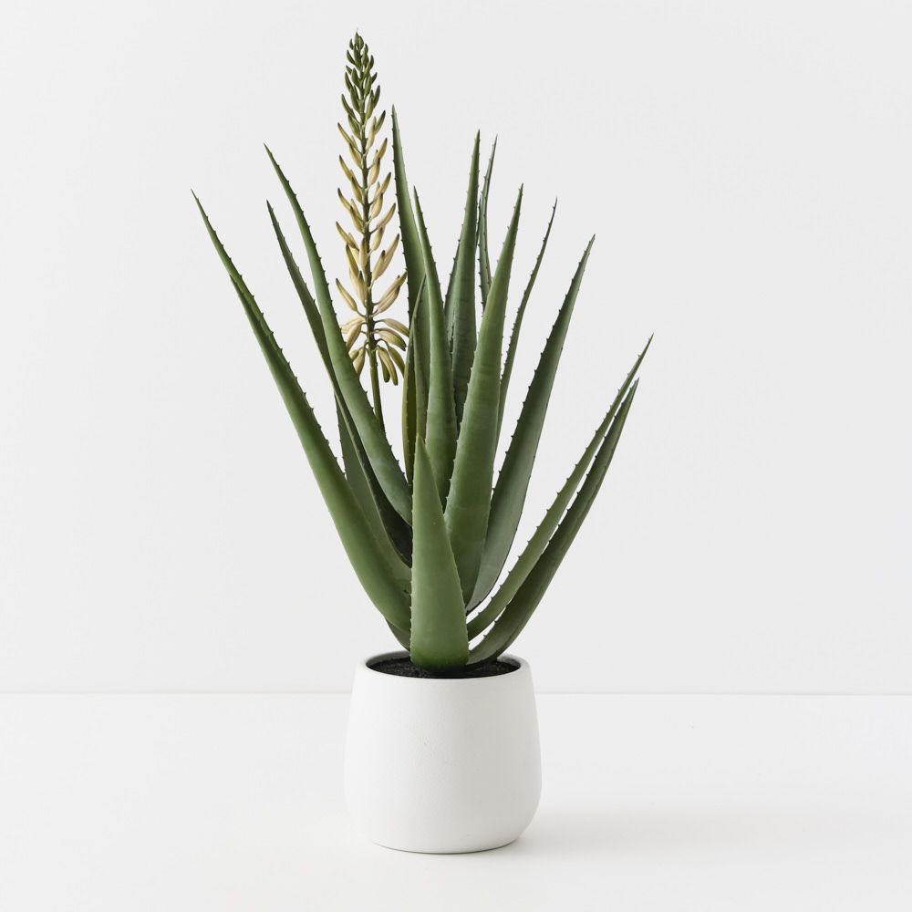 Artificial flowering agave plant 81cm