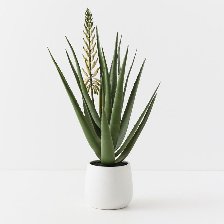 Artificial flowering agave plant 81cm