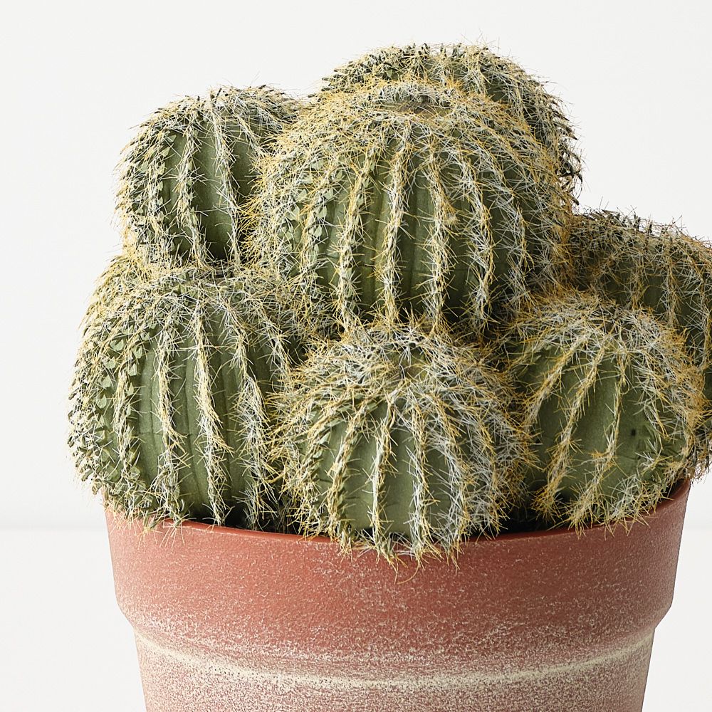Artificial barrel cactus plant 26cm – view 2