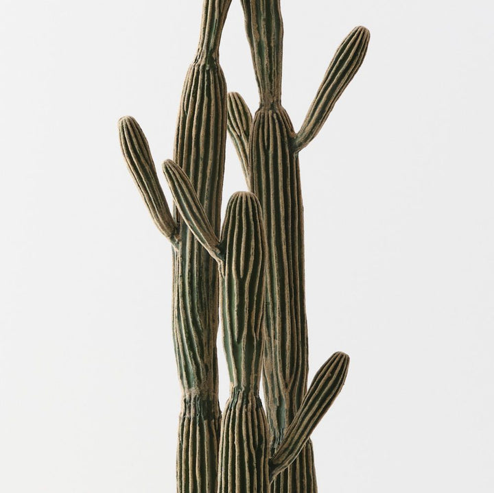 Artificial green and cream column cactus plant 152cm – view 2