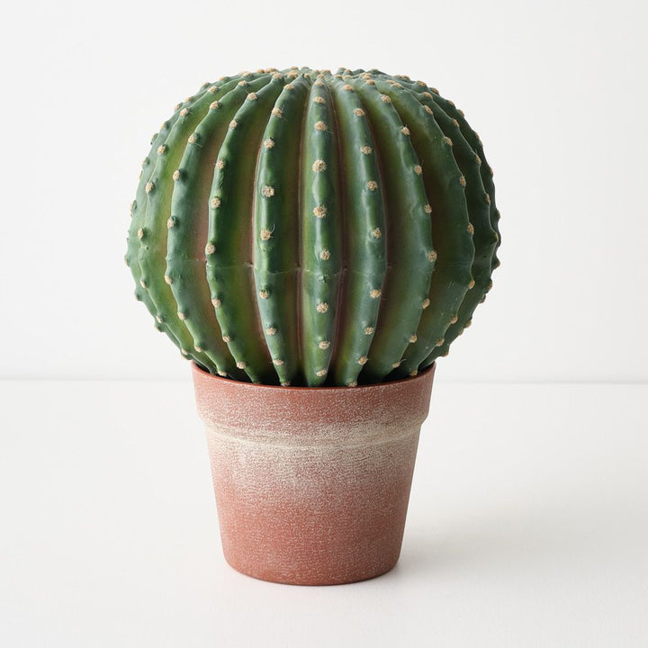 Artificial barrel cactus plant 33cm