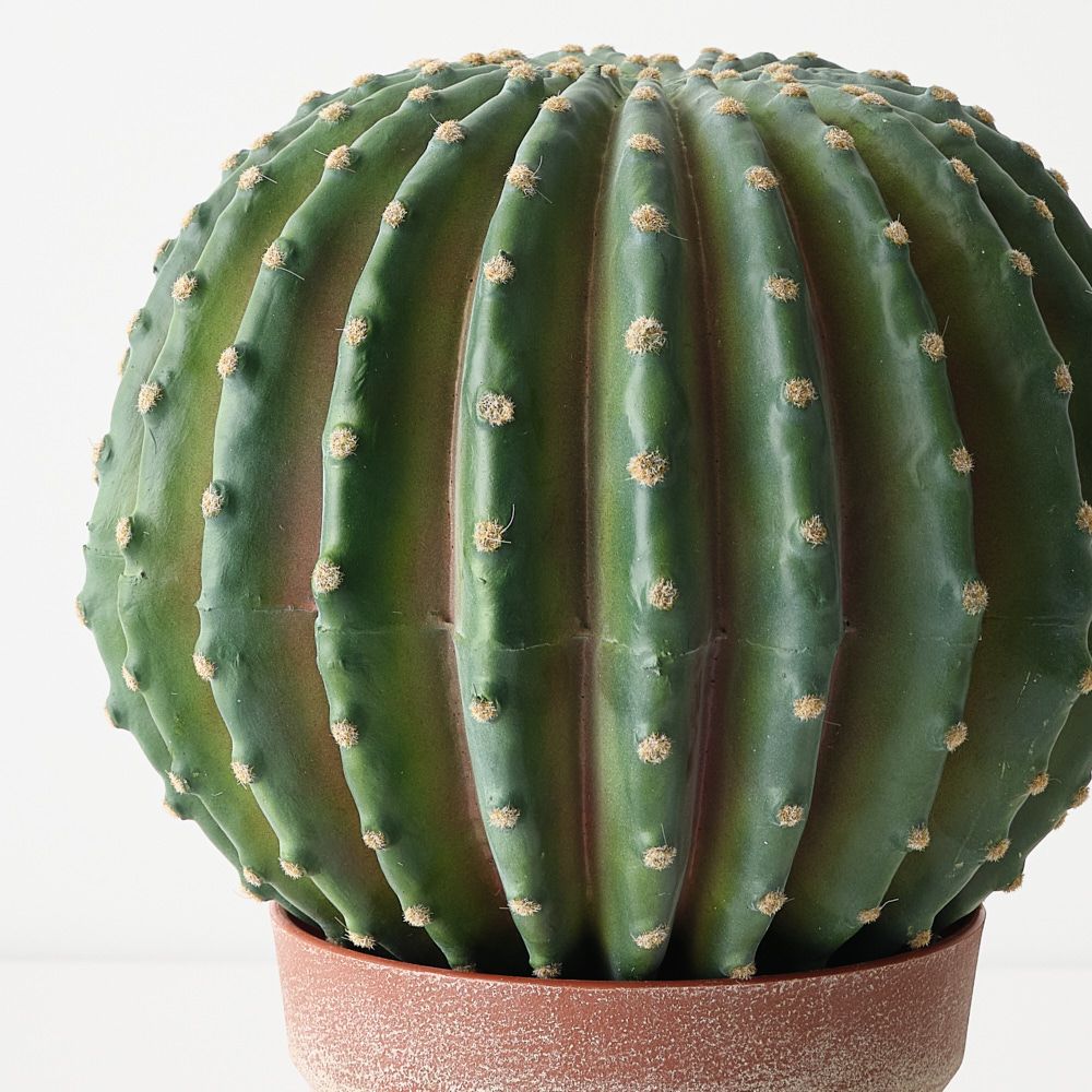 Artificial barrel cactus plant 33cm – view 2