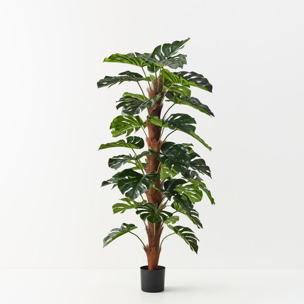 Artificial monstera plant on pole 150cm