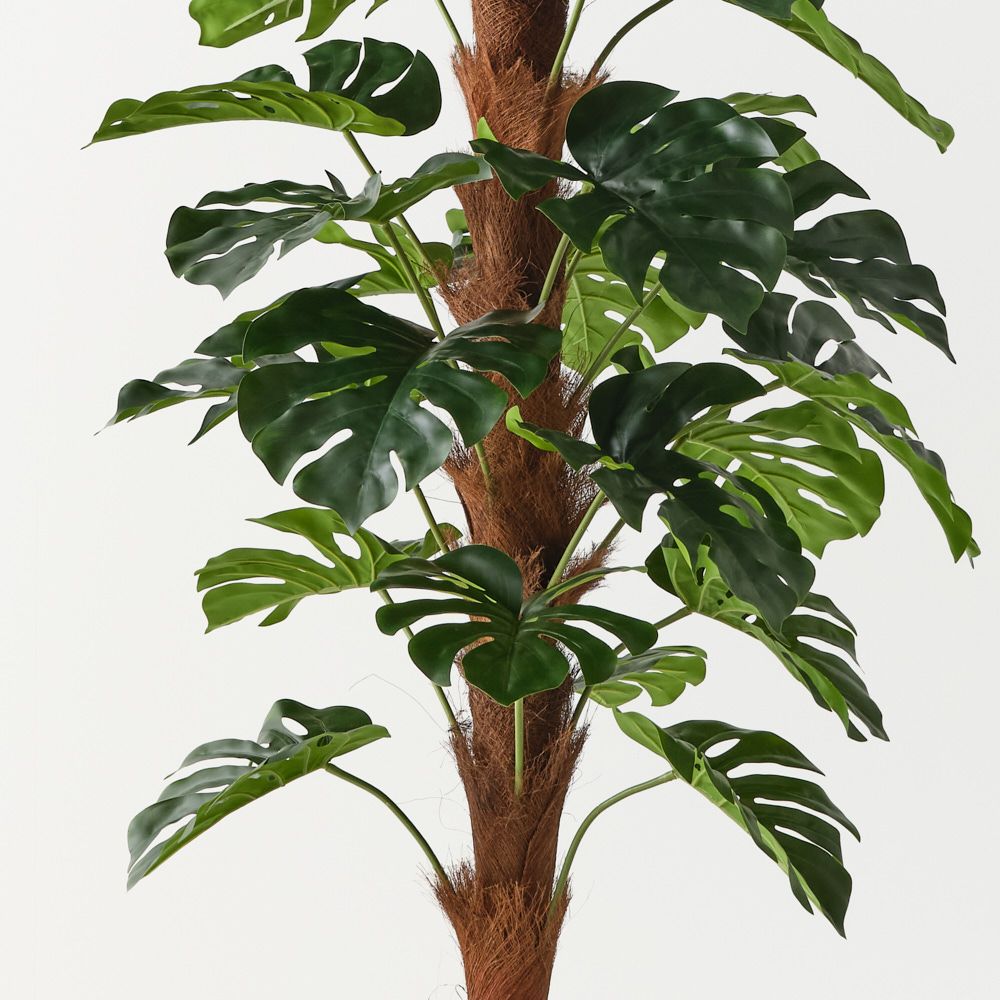 Artificial monstera plant on pole 150cm – view 2