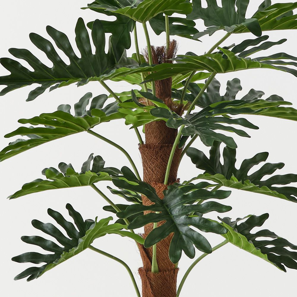 Artificial philodendron selloum on pole 90cm – view 2