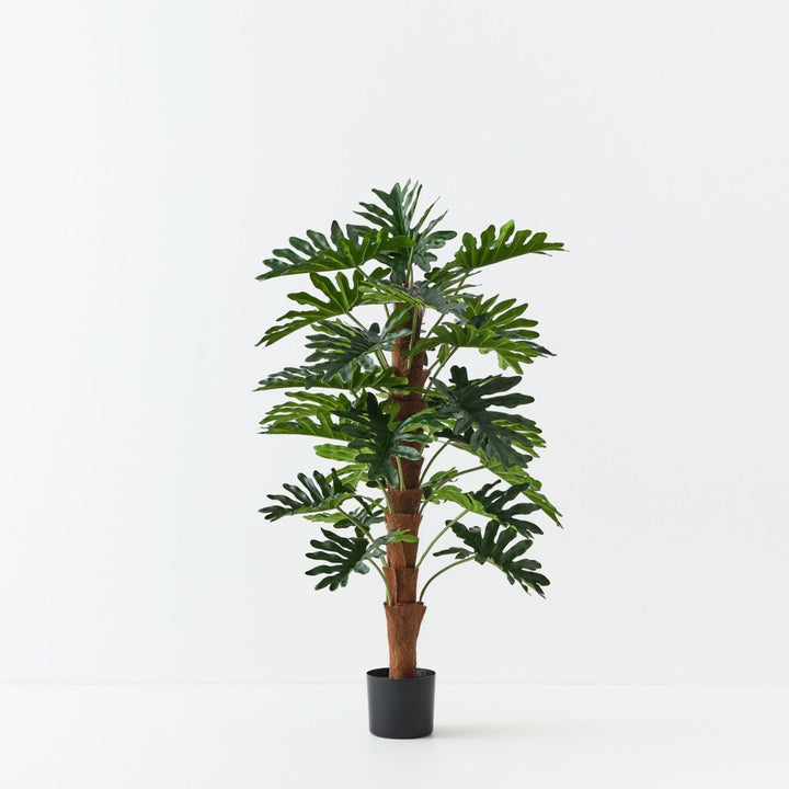 Artificial philodendron selloum on pole 120cm