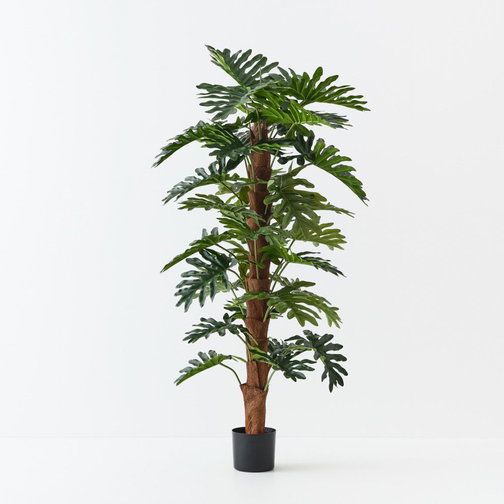 Artificial philodendron selloum on pole 150cm