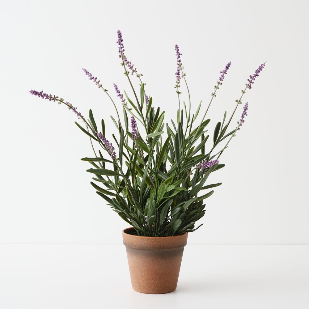 Artificial lilac lavender plant 43cm