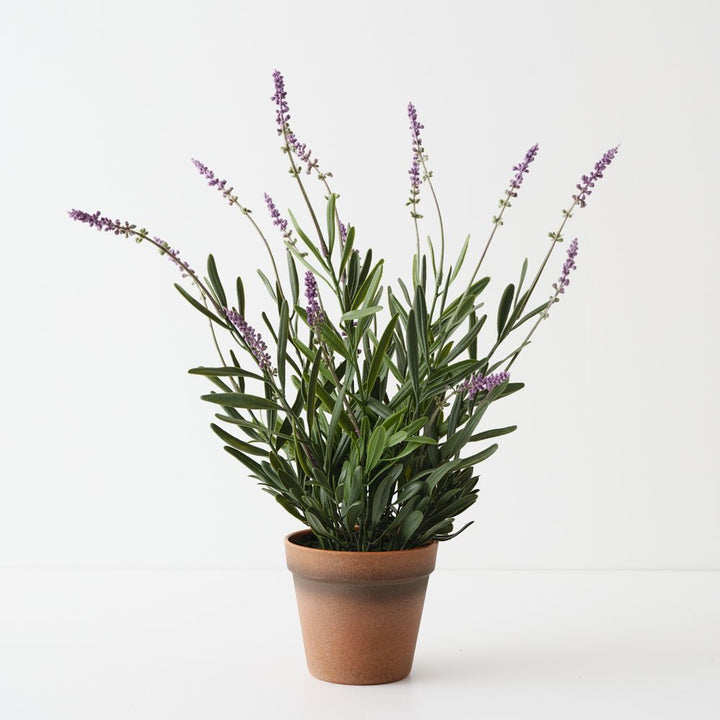 Artificial lilac lavender plant 43cm