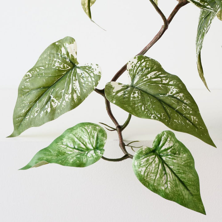Artificial green caladium plant 40cm – view 2