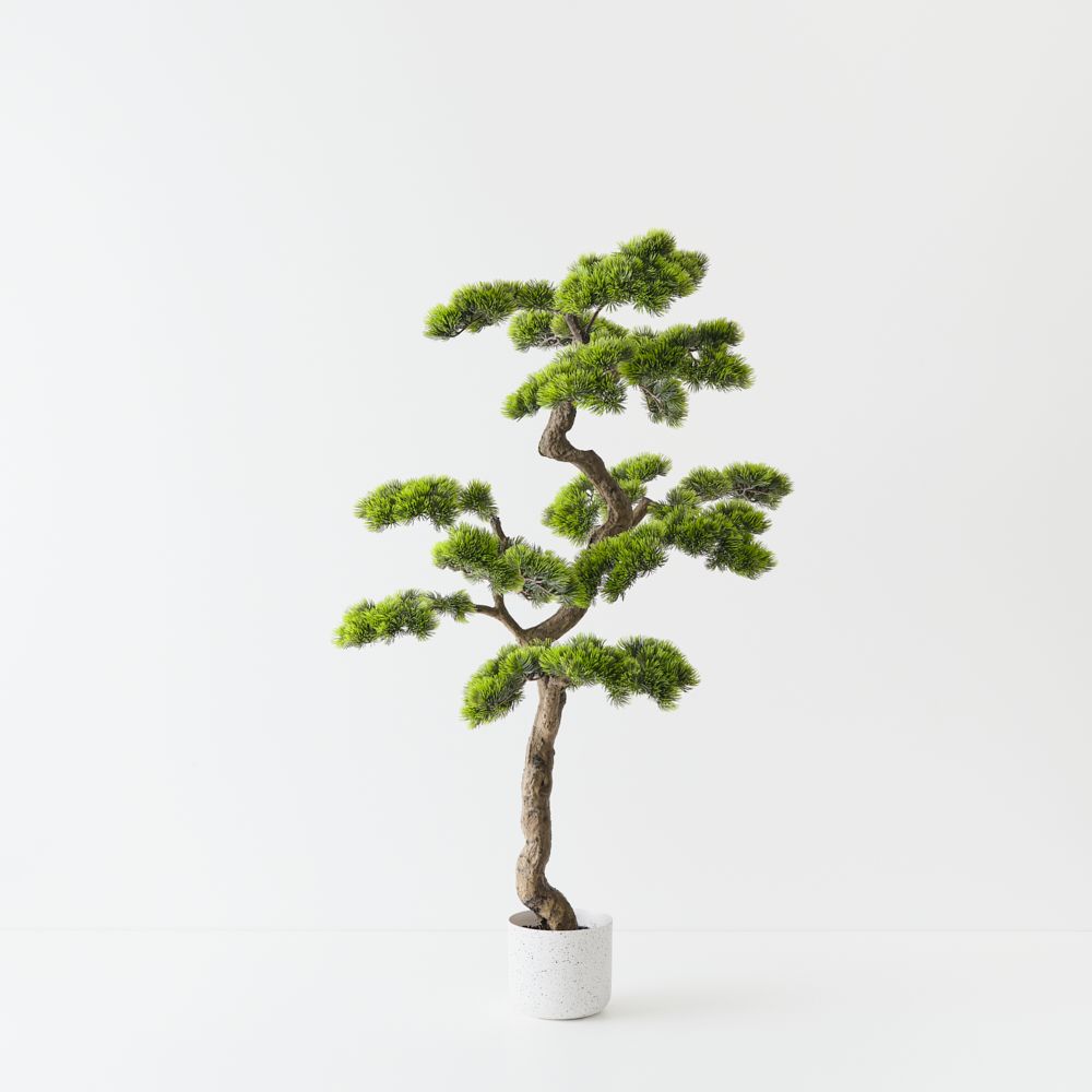 Artificial Japanese pine tree 106cm in ceramic pot