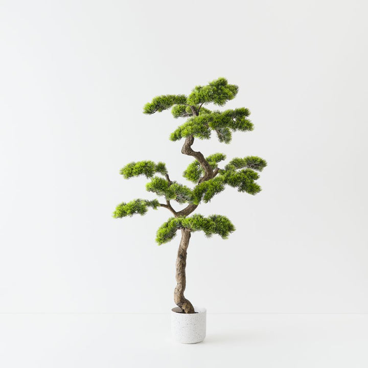 Artificial Japanese pine tree 106cm in ceramic pot