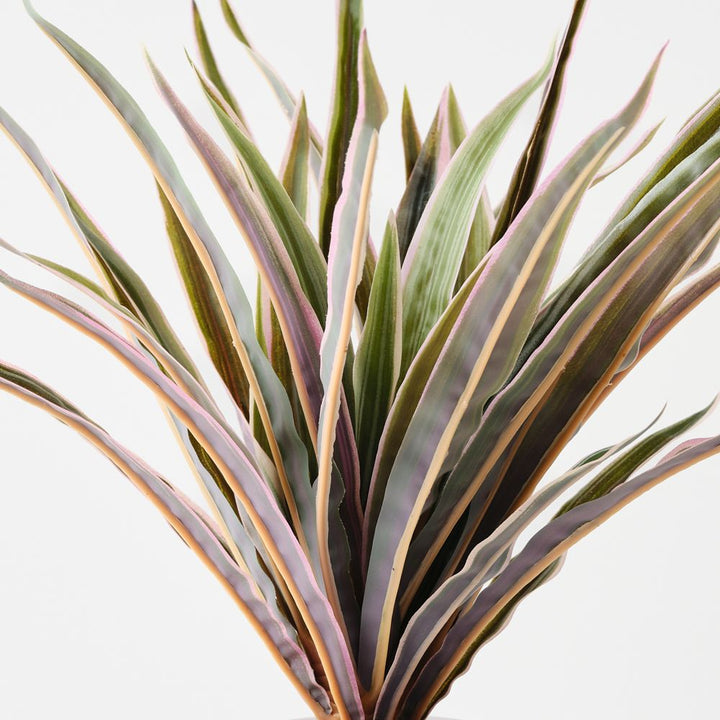 Small artificial dracaena plant, green and pink – view 2