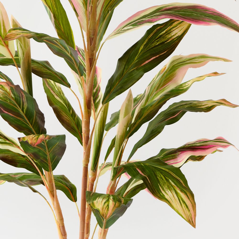 Artificial cordyline plant 112cm, green and pink – view 2