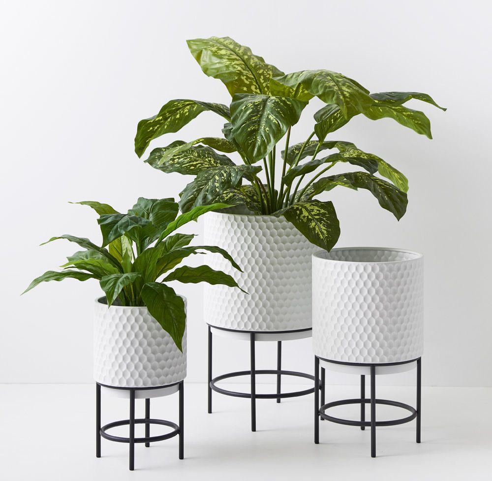 Artificial dieffenbachia plant 86cm, green and yellow – view 2