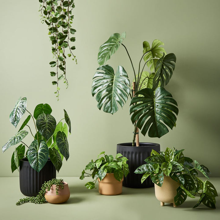 Artificial pothos hanging bush in pot 30cm – view 3