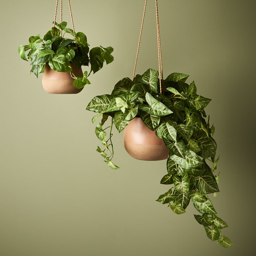 Artificial pothos hanging bush in pot 30cm – view 4