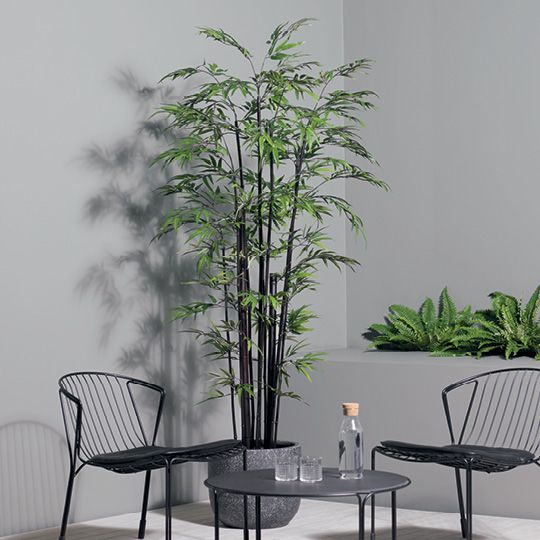 Artificial bamboo tree 213cm with black canes – view 3