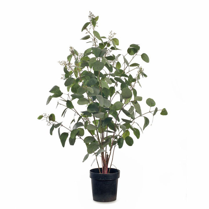 Artificial grey-green eucalyptus seed plant 128cm