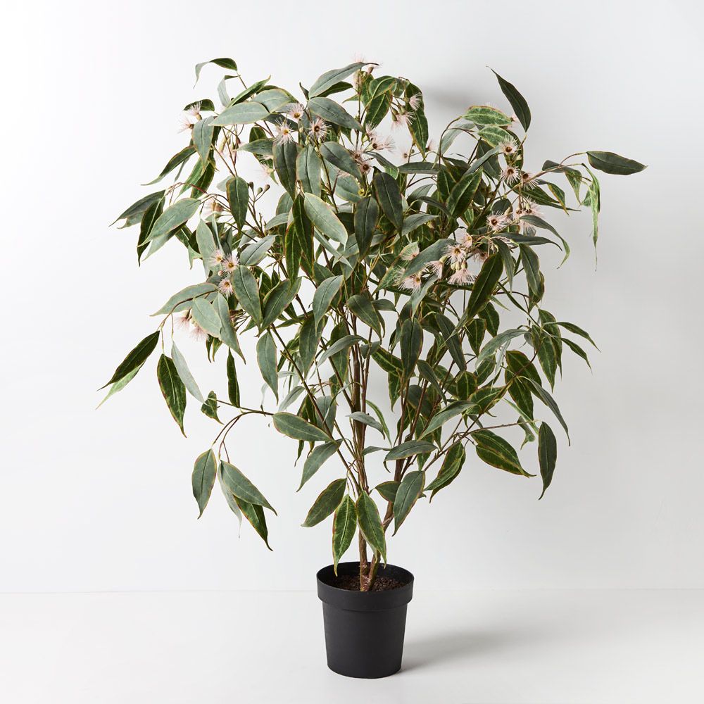 Artificial pink flowering eucalyptus plant 135cm