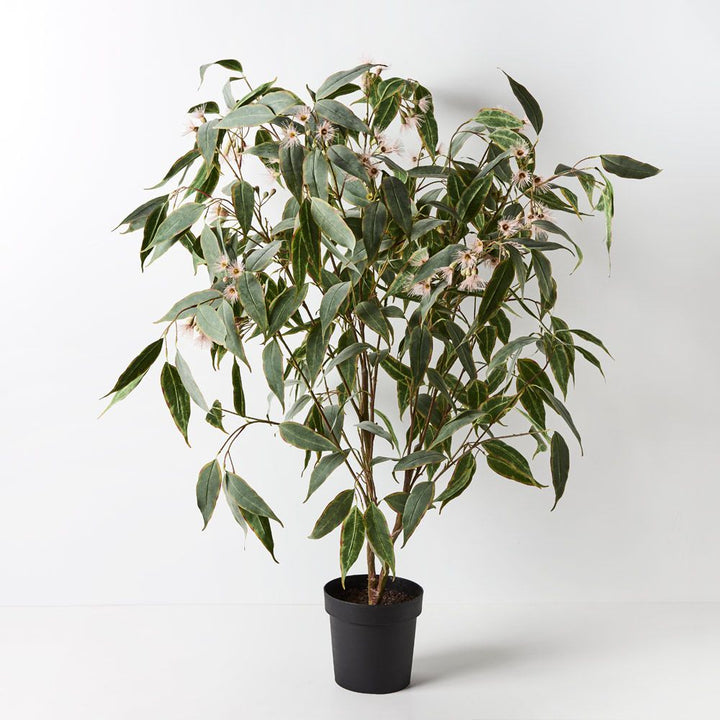 Artificial pink flowering eucalyptus plant 135cm
