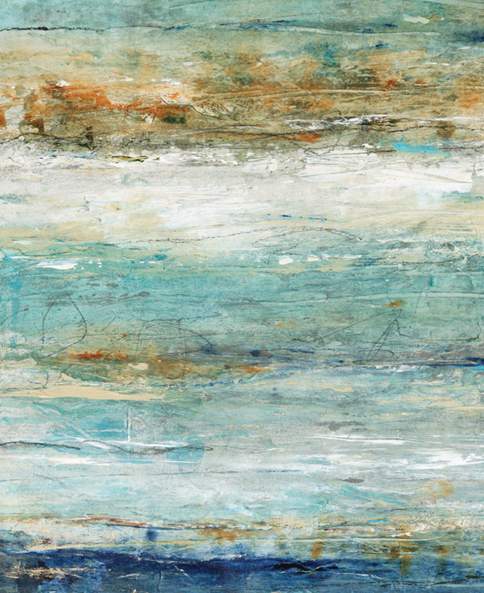 Radiant Depths II Platinum hand-finished canvas artwork – view 3