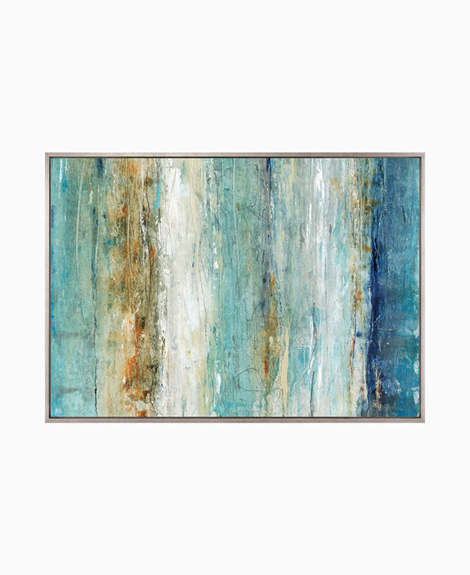 Radiant Depths II Platinum hand-finished canvas artwork – view 4