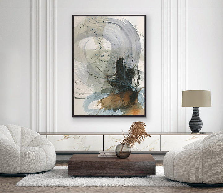 Urban Burst Platinum hand-finished canvas artwork – view 2