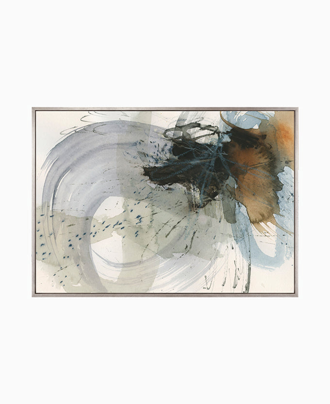 Urban Burst Platinum hand-finished canvas artwork – view 4