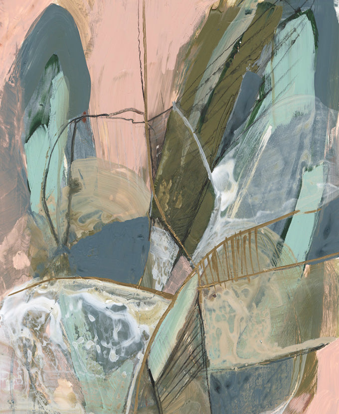 Hopewell Blush Platinum hand-finished canvas artwork – view 3