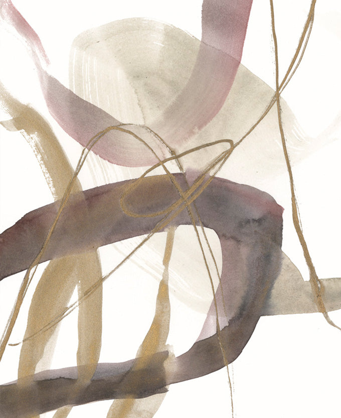 Ariata Abstract II Platinum hand-finished canvas artwork – view 3