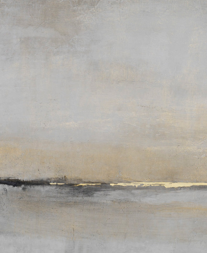 Soleil Haze Platinum hand-finished canvas artwork – view 3