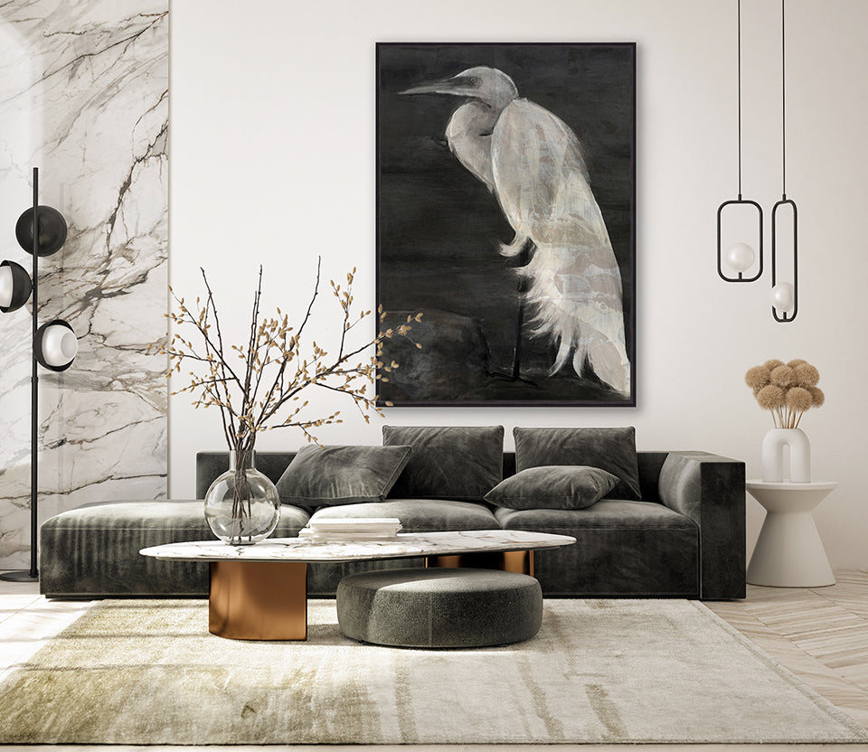 Woodbourne Majestic Bird I Platinum hand-finished canvas artwork – view 2