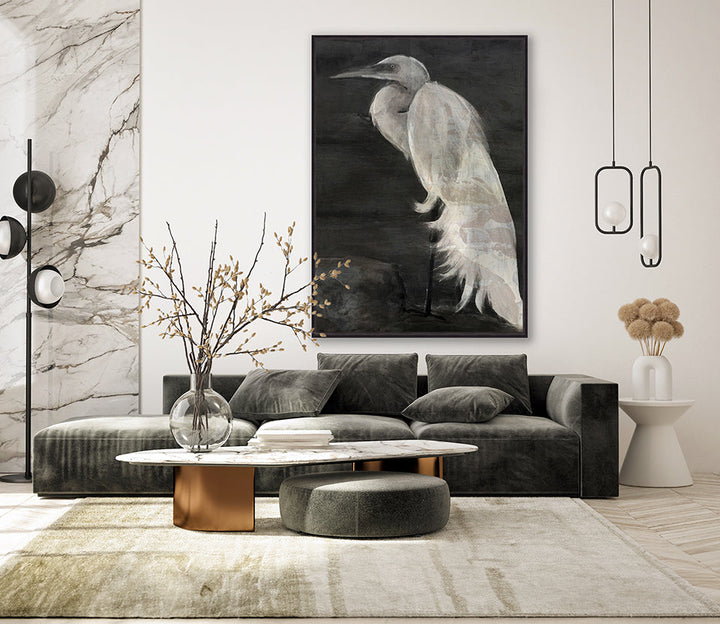 Woodbourne Majestic Bird I Platinum hand-finished canvas artwork – view 2
