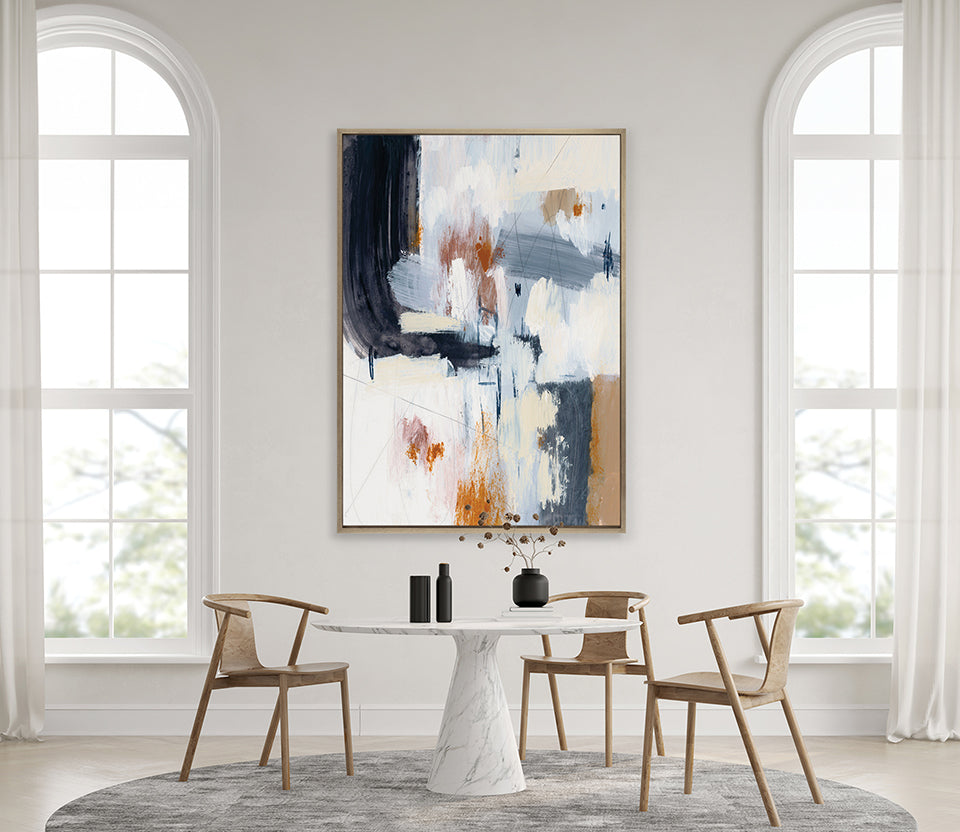 Anibou Light II Platinum hand-finished canvas artwork – view 2